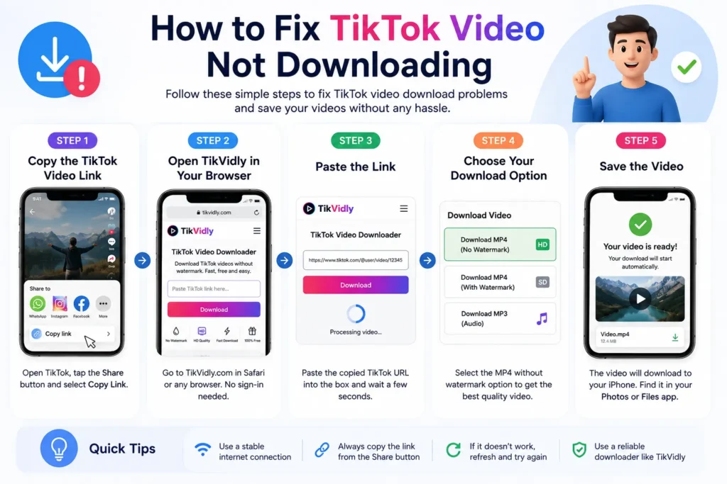 How to Fix TikTok Video Not Downloading