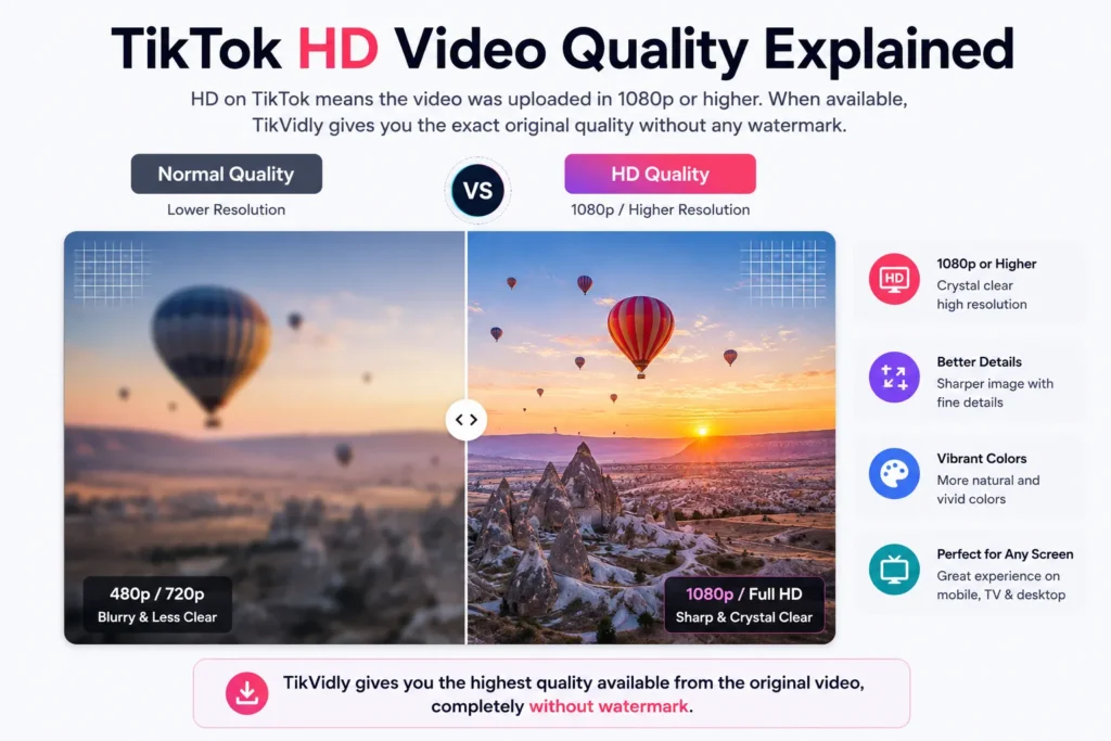 TikTok HD Quality Video Explained