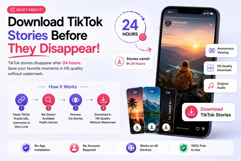 Download Tiktok Stories Without Watermark